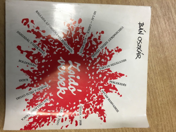 B�n Oszk�r - Zsid� versek