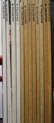 12 db Galaktika kötet 12,18,19,20,21,22,25,26,35,36,39,41