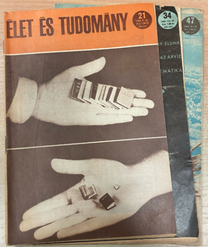 let s Tudomny XX. vf. 1965. 3 db szrvnyszm (21, 34, 47. sz.)