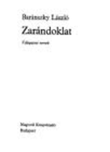 Barnszky Lszl - Zarndoklat (Vlogatott versek)