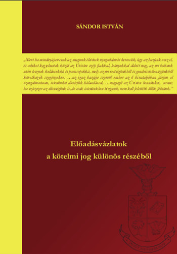 F�bi�n Ferenc - El�ad�sv�zlatok a k�telmi jog �ltal�nos r�sze k�r�b�l