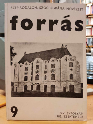 Hatvani Dniel - Forrs - Szpirodalom, szociogrfia, mvszet 9 - XV. vfolyam 1983. szeptember