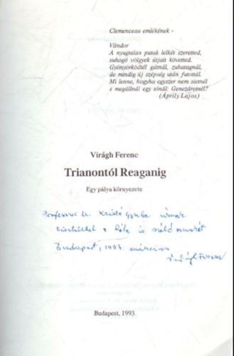 Virgh Ferenc - Trinaontl Reaganig