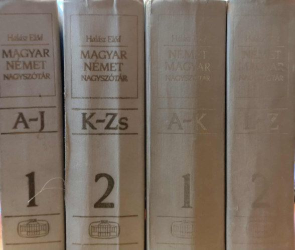 Halsz Eld - Nmet-Magyar Nagysztr I-II s Magyar-Nmet Nagysztr I-II.