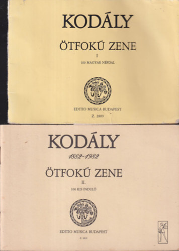 Kodly Zoltn - tfok zene I-II. (100 magyar npdal + 100 kis indul)