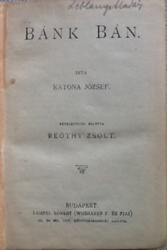 Katona J�zsef - B�n B�nk