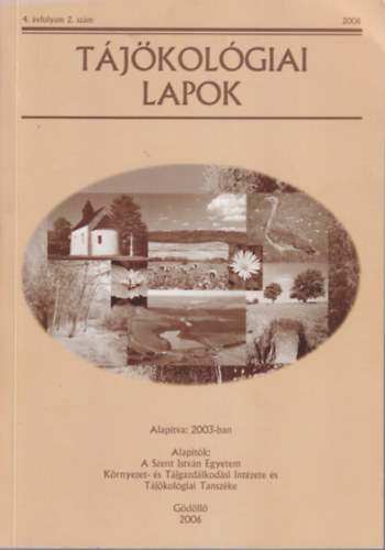 Centeri Csaba, Csorba Pter Penksza Kroly - Tjkolgiai lapok 2006  ( 4. vf. 2. szm )