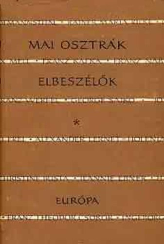 Vajda György Mihály (szerk.) - Mai osztrák elbeszélők