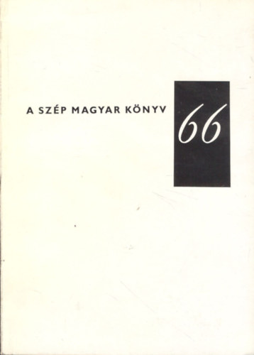 A sz�p magyar k�nyv 1966