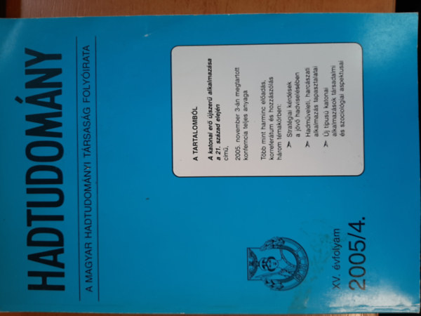 Hadtudom�ny 2005/4.