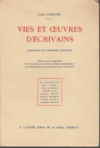 Louis Chaigne - Vies et oeuvres D rcrivains