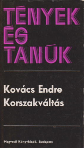 Kovcs Endre - Korszakvlts