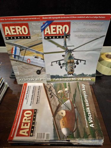 Sajtos Zolt�n  (f�szerk.) - Aero magazin XIX. �vfolyam 2017. febru�r - 2018. janu�r (9 db), teljes �vfolyam, lapsz�monk�nt (hi�nyzik 2017. m�rciusi �s �prilisi sz�m!))