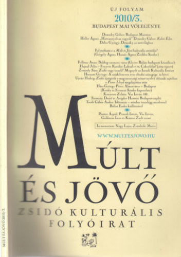 Múlt és jövő (Zsidó kulturális folyóirat)- 2010/3.