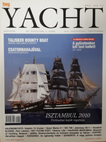 Yacht magazin 2010. Augusztus-Szeptember XV. vf., 4. szm