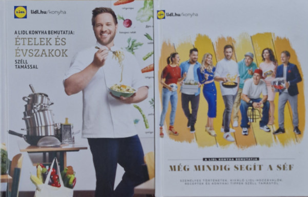 Szll Tams - 2 db Lidl szakcsknyv knyvcsomag - telek s vszakok + Mg mindig segt a sf