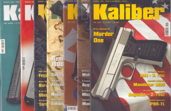 Vass G�bor  (f�szerk.) - Kaliber 2007/1., 2., 4., 5., 7., 10., 11. sz�mok (7 db)