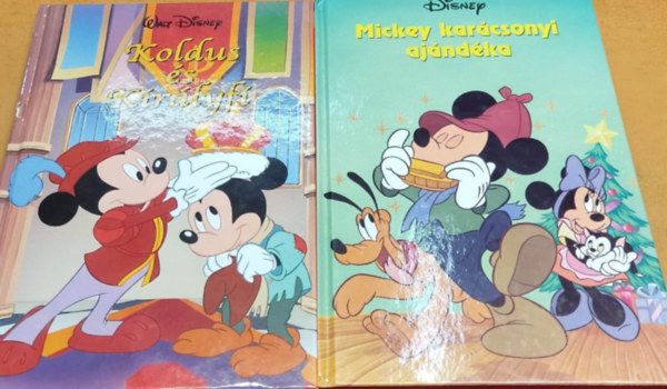 Walt Disney - 2 db Disney k�nyvklub: Koldus �s kir�lyfi + Mickey kar�csonyi aj�nd�ka
