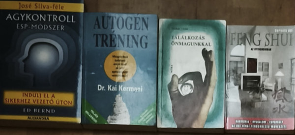 Mohs Lvia, Berente gi, Dr. Kai Kermani Ed Bernd - 4db nismerettel, mentlis egszsggel kapcsolatos m - Berente gi-Feng Shui az otthonomban, Mohs Lvia-Tallkozs nmagunkkal, Dr. Kermani-Autogn trning, Ed Bernd-Indulj el a sikerhez vezet ton