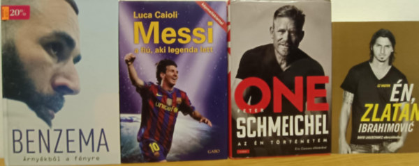 Luca Caioli, Peter Schmeichel David Lagercrantz - Futballista letrajzi knyvcsomag / Peter Schmeichel - One, az n trtnetem Messi, Benzema - rnykbl a fnyre, n, Zlatan Ibrahimovic