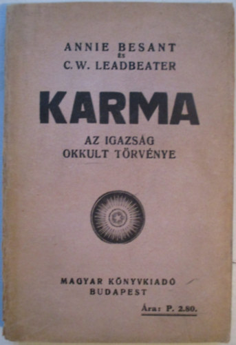 Besant-Leadbeater - Karma-Az igazsg okkult trvnye