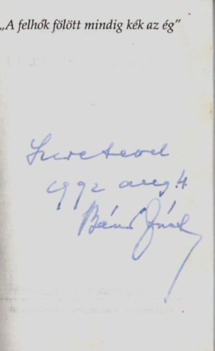 Johannes Rosche - �lj�nk Isten tenyer�n. -dedik�lt.