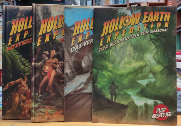 Jeff Combos - 4 db Hollow Earth Expedition: Der Wunderstein vom Amazonas; Das Vermachtnis des Bsen; Mysterien der Hohlwelt; Rollenspiel