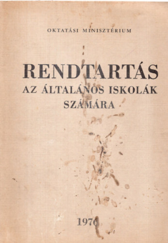 Dr. Hanga M�ria - Rendtart�s-Az �ltal�nos iskol�k sz�m�ra