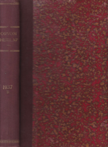 Orvosi hetilap 1937/II. félév (27-52. számok, egybekötve)