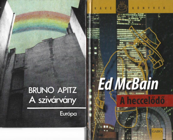 2 db k�nyv, Bruno Apitz: A sziv�rv�ny, Ed McBain: A heccel�d�