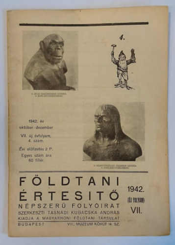 Fldtani rtest 1942 oktber-december VII. j vfolyam, 4. szm