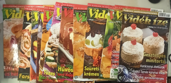 Csonka Ilonka főszerkesztő - Vidéki ízek 2012 évfolyam 1-12 szám (teljes)