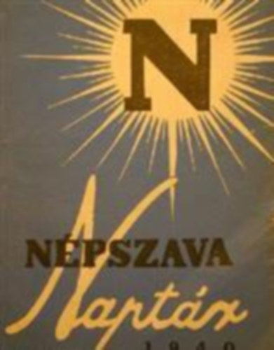 N�pszava-K�nyvkeresked�s - N�pszava Napt�r 1940