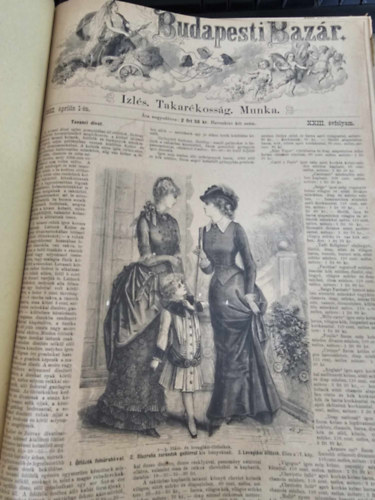 Budapesti Bazr - zls Takarkossg Munka XXIII. vfolyam 1882. prilis 1-tl 1887. jlius 1-ig kt ktetben!