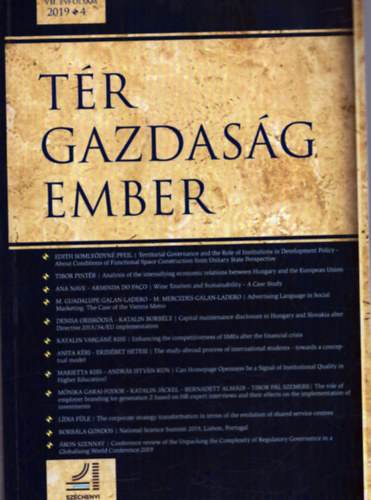 Adrienn Reisinger  (f�szerk.) - T�r - Gazdas�g - Ember VII. �vfolyam 2019/4.