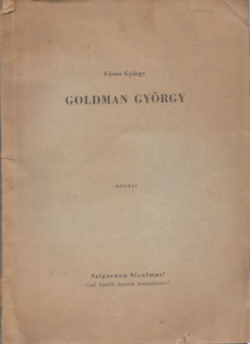 Vrtes Gyrgy - Goldman Gyrgy - kzirat