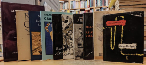 Quasimodo, Bella Istvn, Szentmihlyi Szab Pter, Rnay Gyrgy, Rab Zsuzsa, Palasovszky dn, Nagy Gspr Makkai dm - 10 db kltszet: Hazatrsek; Igk s igk; Az arcom visszakrem; A Nagy Szmtgp; A kert; Aranyvasrnap; Csillagsebek; Ezredvlt, sr vek; Tkr s tz; Jzus s a dmonok imja