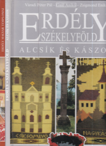 2 db. Erd�ly k�pes album (Erd�ly magyar templomai: Kalotaszeg + Erd�ly: Sz�kelyf�ld- Alcs�k �s K�szon)
