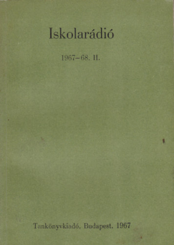 Dr. Husz�r Tiborn� - Iskolar�di� 1967-68. II.