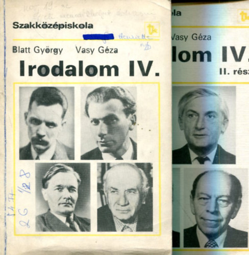 Blatt Gyrgy - Vasy Gza - Irodalom IV. s Irodalom IV. II. rsz