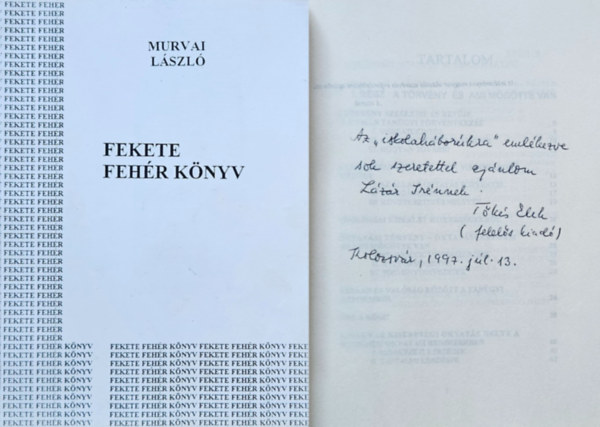 Murvai Lszl - Fekete fehr knyv - Dediklt