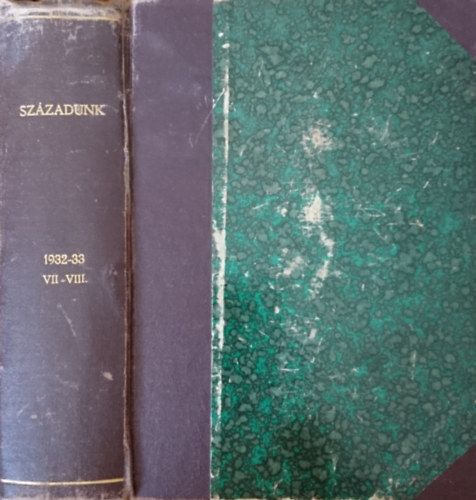 Sz�zadunk: T�rsadalomtudom�nyi Szemle VII-VIII. �vfolyam egybek�tve (1932-1933)