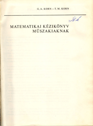 Korn - Matematikai kziknyv mszakiaknak
