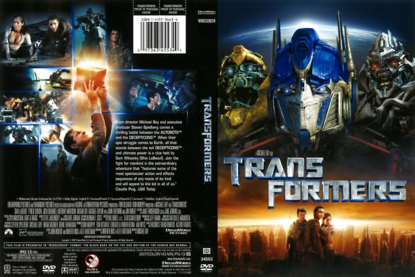 DreamWorks Michael Bay - Transformers - idegen nyelvű kiadás (DVD)
