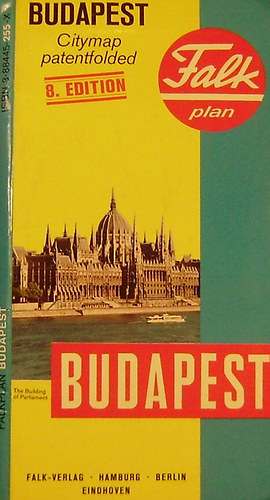 Budapest Citymap patentfolded 1:20000-1:35000