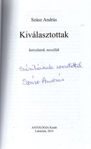 Szsz Andrs - Kivlasztottak