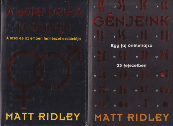 Matt Ridley - 2 db Szexualits knyv: Gnjeink - Egy faj nletrajza 23 fejezetben + A stt bbok kirlynje - A szex s az emberi termszet evolcija
