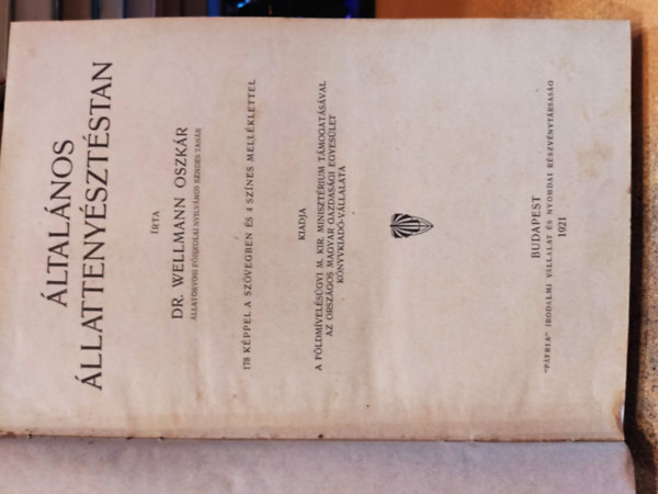 Dr. Wellmann Oszkár - Általános állattenyésztéstan