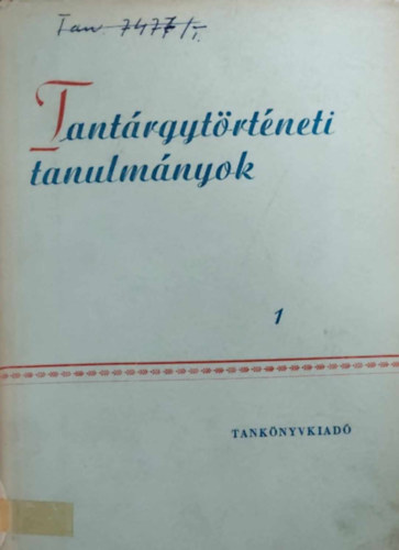 Tant�rgyt�rt�neti tanulm�nyok 1.