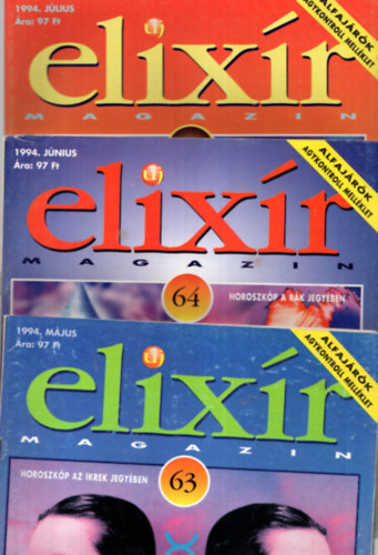 Dr. Nagy Rbert - Elixr magazin 1994 1-12.vfolyam (1-2-3-4. szmok hinyoznak)